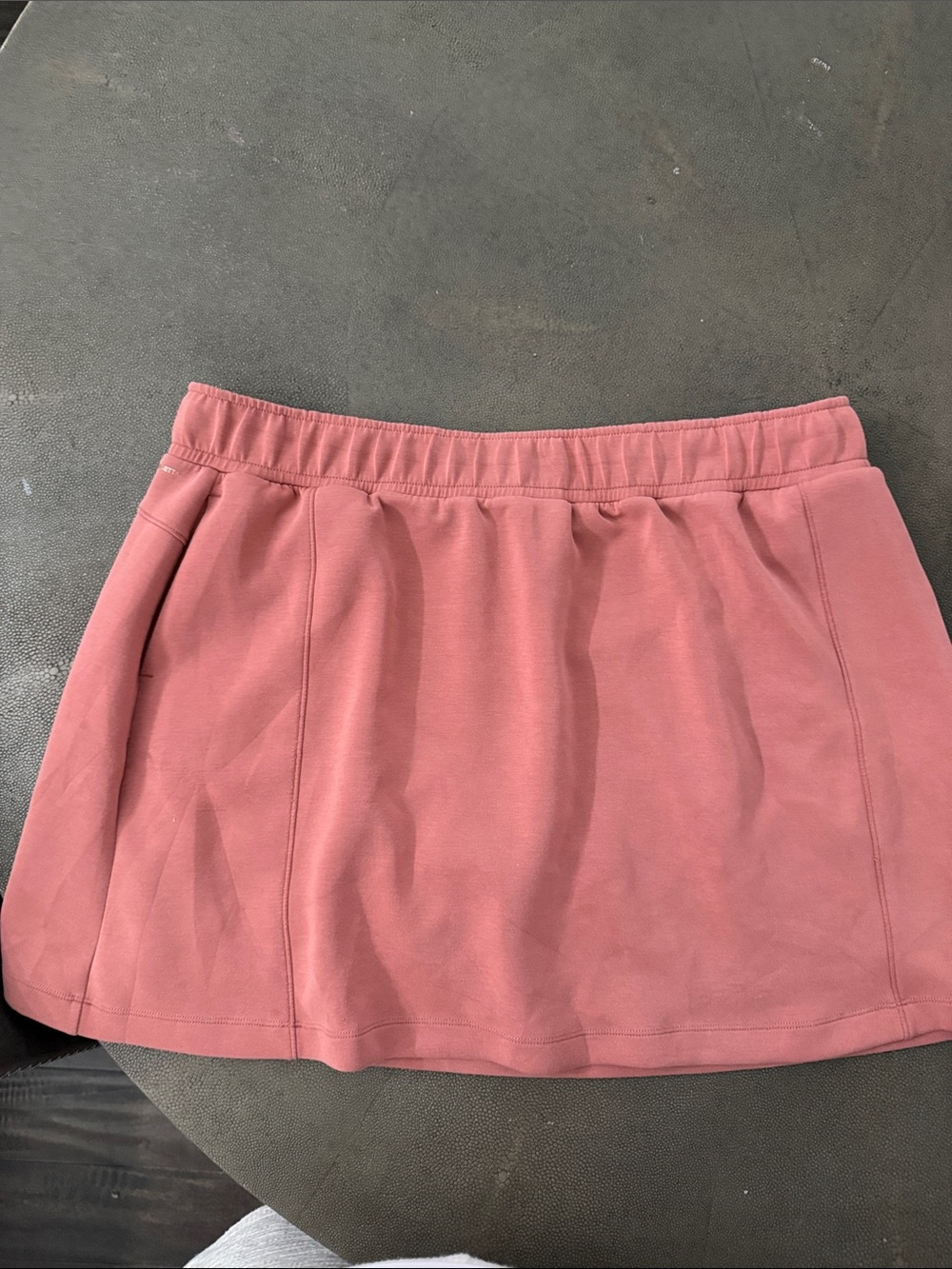 Mondetta Rose-Pink Mini Skirt with Elastic Waist